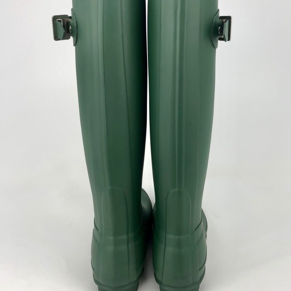 Hunter Original Tall Waterproof Rain Boots Green - Picture 5 of 8